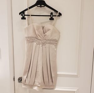 Bcbg Max Azria strapless cream dress